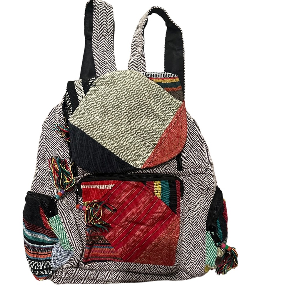 NWT.  Handwoven Backpack.  BP-21.  03 BL/BL